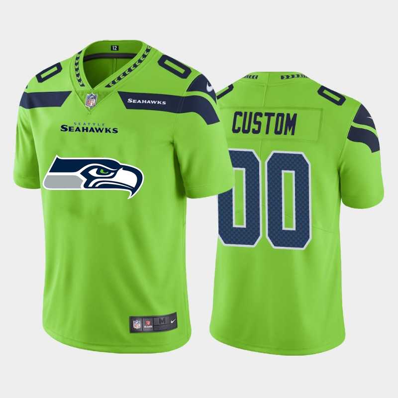 Nike Seahawks Customized Green Team Big Logo Vapor Untouchable Limited Jersey,We sell and wholesale Nike Seahawks Customized Green Team Big Logo Vapor Untouchable Limited Jersey on line form chian!
